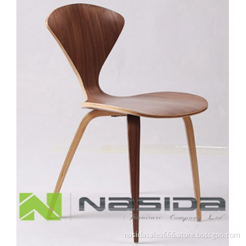Replica The fan chair walnut Norman Cherner side Chair